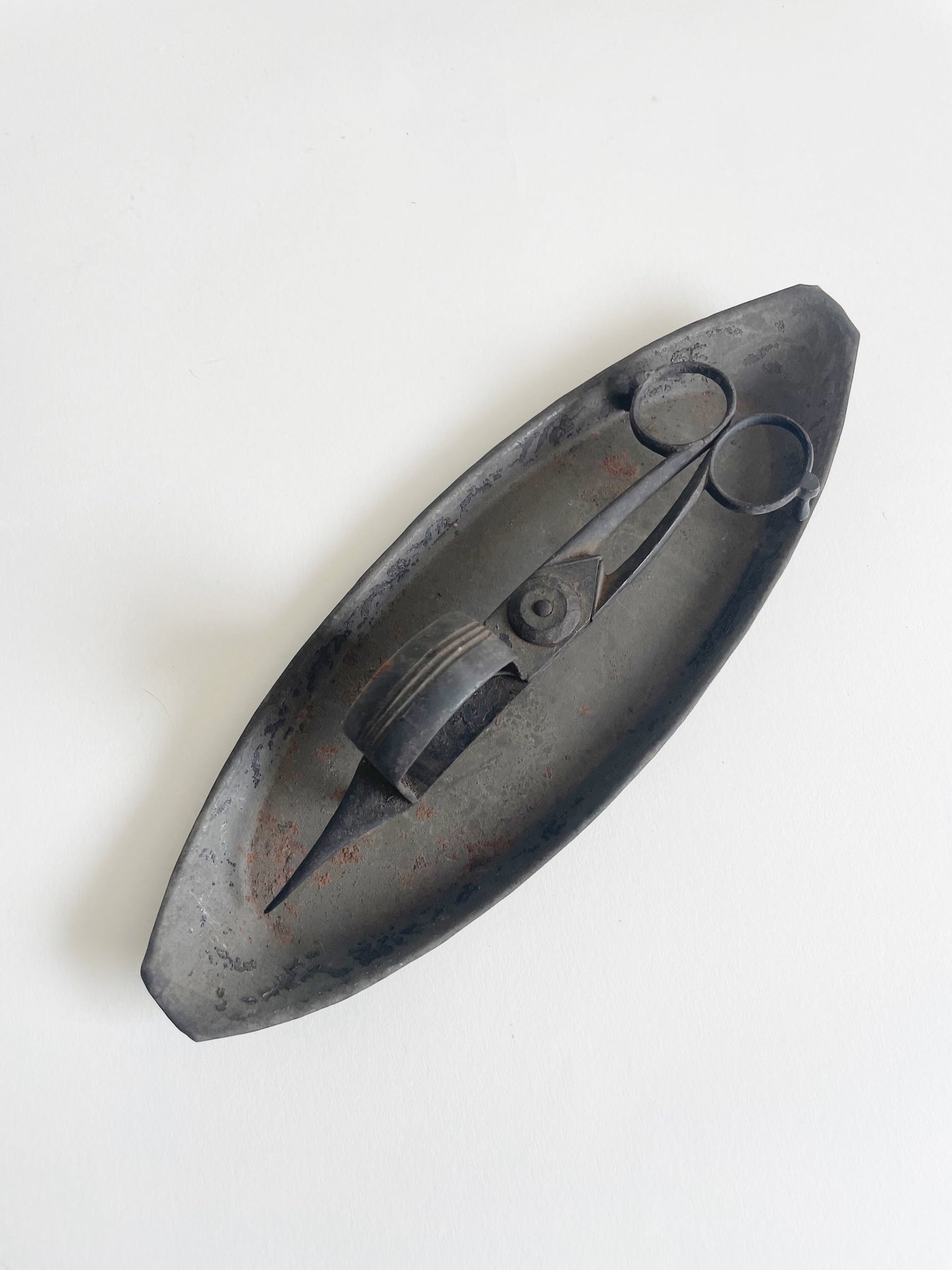 Antique Snuffer and Tray