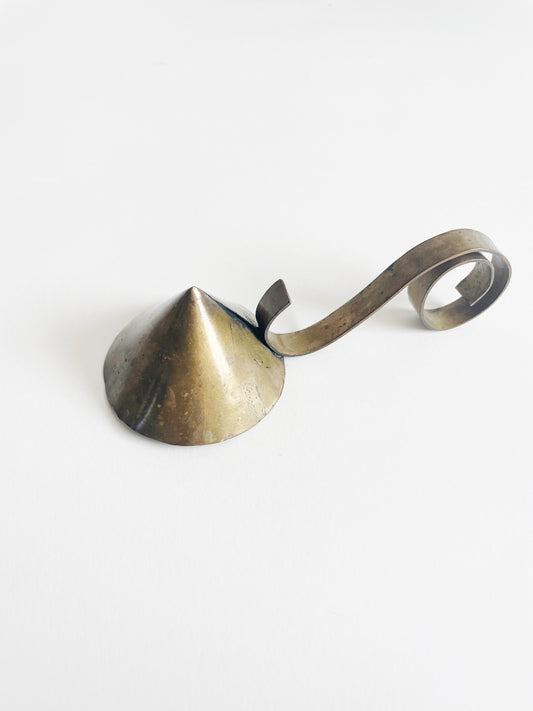 Vintage Brass Cone Snuffer