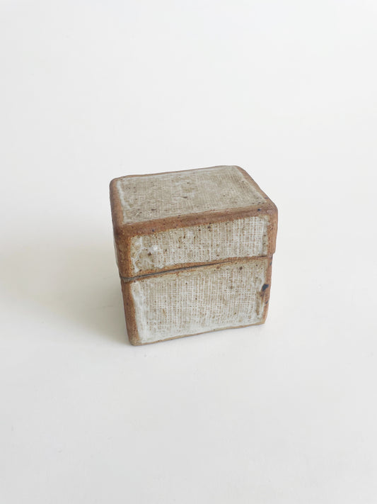 Vintage Ceramic Cube Candle