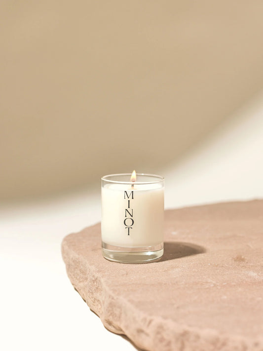 The Terrene Mini vegan candle is made of ethical soy wax and non-toxic, sustainable ingredients
