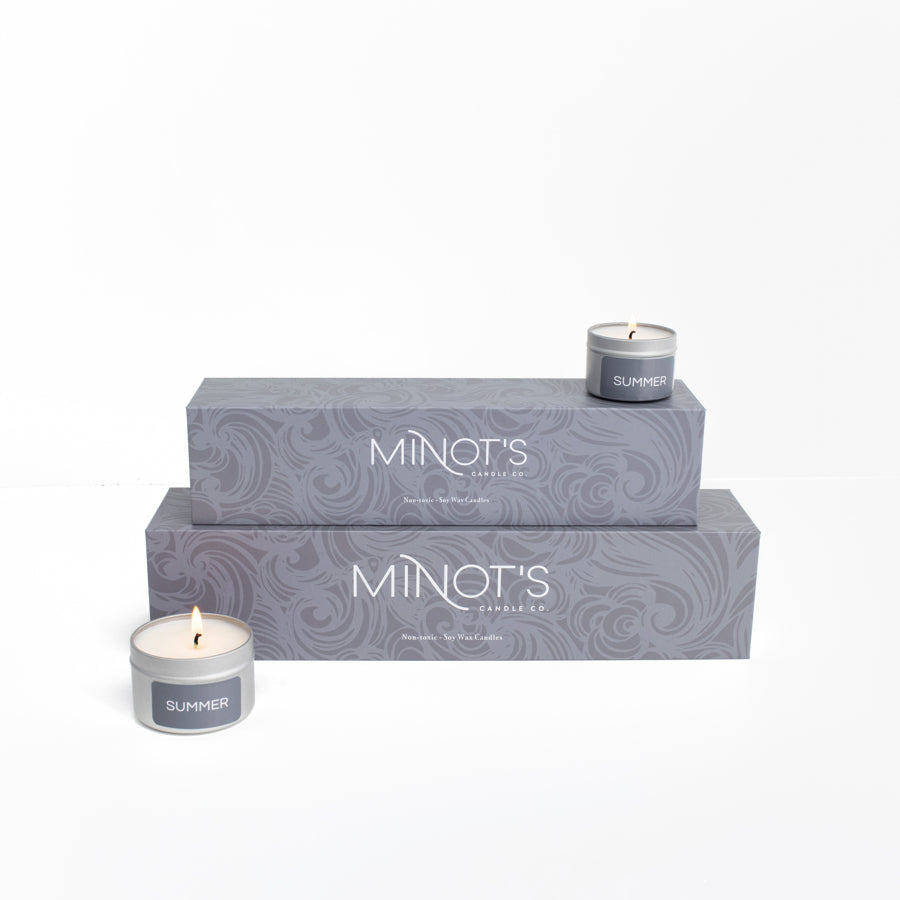clean burning mini candle set 